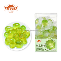 Bonbons gélifiés 3D pelables aux fruits, saveurs assorties, étiquette personnalisée OEM/ODM, refermables, vente en gros, directement de l'usine, en conserve souple