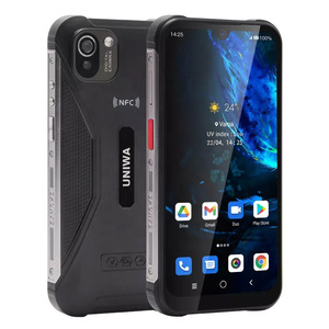 Téléphone portable UNIWA W555 Android 12 NFC SOS/PTT Bouton Global 4G Bandes Quad Core Style Robuste Fonctionnement Français GSM/LTE - Product Image 1