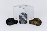 Vente en gros fil d'attache d'armature fil noir recuit doux fil d'attache noir