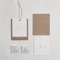 Prix direct usine : Étiquettes en papier écologiques personnalisées, gaufrées, pour vêtements et sacs – Meilleures ventes