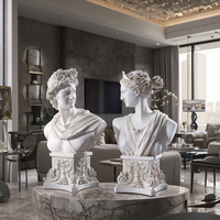 Sculpture artisanale en résine personnalisée Objet décoratif Sculpture Apollon grecque antique classique