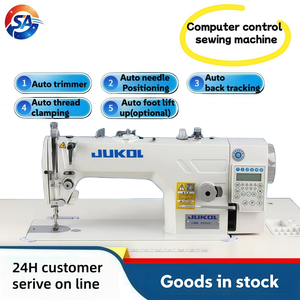 Machine à coudre automatique industrielle à lit plat JK-9900D de bonne qualité avec coupe-fil automatique - Product Image 1