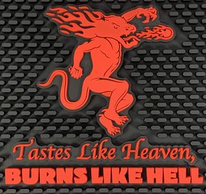 Fireball Weller Brands Bar Mat Estación de espera de vertido/goteo de acero inoxidable <span class=keywords><strong>con</strong></span> <span class=keywords><strong>canela</strong></span> <span class=keywords><strong>Whisky</strong></span> Design Service Well Mat - Product Image 3