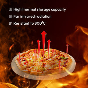 Pedra de Pizza Redonda de Cordierite - Pedra de Cozimento para Fornos Comerciais e Domésticos, Resistente ao Calor, Diâmetro 406mm - Product Image 2