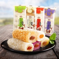 Mochi au chocolat et au thé, faible en gras, sans gluten, avec garniture crémeuse et noix de coco – Dessert sain et collation en gros
