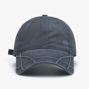 Gorra de béisbol de mezclilla retro de alta calidad con efecto desgastado para mujer, moderna y versátil para todo el año, se puede añadir logotipo. - Product Image 6