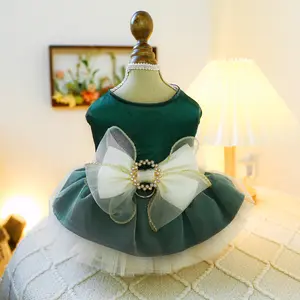 Pet Dog Dress Wedding Court Miss Universe Snow White Princess Margaery Dress Princess Dress Dog Clothes Factory