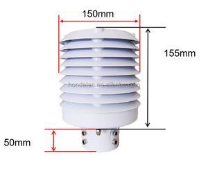 온도 습도 센서용 태양 복사 차폐막 포함 ASA 실외 45mm 60mm 기상 관측소 차폐 스티븐슨 스크린 - Product Image 1