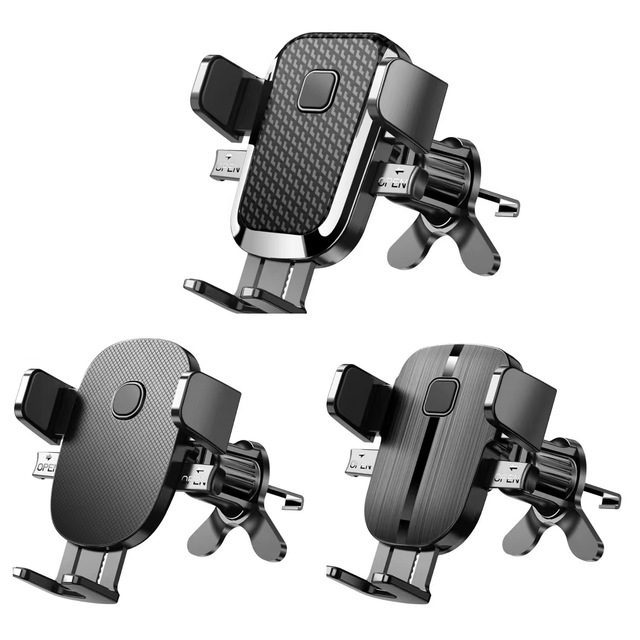 Cross-border Export Car-mounted Phone Holder with Hook Gravity Support Automatic Lock for air Vents Models 072/073/074