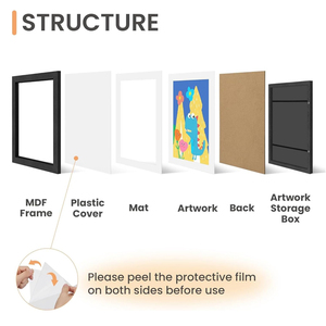 กรอบรูปสำหรับเด็กกรอบรูปศิลปะสำหรับเด็กเปิดด้านหน้าขนาด8.5x11 - Product Image 4
