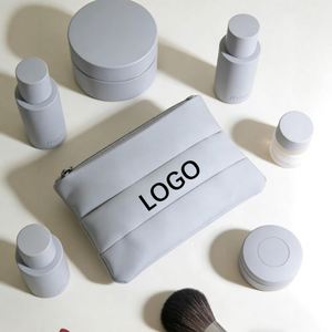 Custom Logo Fashion Minimalist Polyester <b>Large</b> Cosmetic <b>Bag</b> Zipper Closure Eco-friendly Water Resistant Lipstick <b>Makeup</b> Storage - Product Image 4