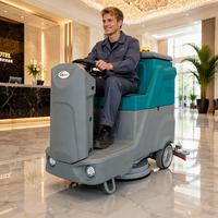 Mesin Pembersih Lantai Otomatis Bertenaga Baterai GS560 Industrial Ride-On untuk Lantai Keramik
