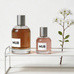 Flacon de <span class=keywords><strong>parfum</strong></span> vide MUB Lab 30ml 50ml 100ml, flacon de <span class=keywords><strong>parfum</strong></span> rond en verre à sertir avec vaporisateur et capuchon argenté - Product Image 5