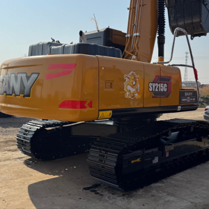 Excavadora usada china con certificación CE, Sany Sy215 Pro, excavadora usada Sany Sy215c, excavadora hidráulica de cadenas - Product Image 4
