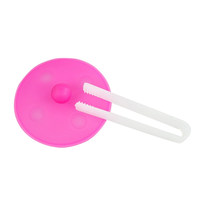 Seau à glace avec poignée et pince, en plastique transparent, style Art Déco, durable, pour fêtes, bière, vin, boissons