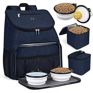 Muestra gratuita: Mochila de viaje para perros, bolsas de transporte aprobadas por aerolíneas, bolsa de pañales para cachorros, artículos para acampar con mascotas - Product Image 2