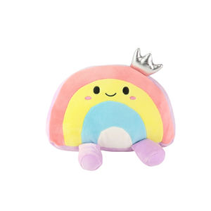 10 Inch Modern Rainbow <b>Plush</b> <b>Pillow</b> with Digital Printing Soft Colorful Comfort for Home Model NYFY-1222 MOQ 5/10 - Product Image 1