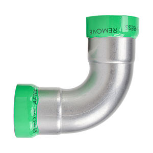 Raccordo a gomito a 90 gradi in acciaio al carbonio per tubi meccanici con approvazione UPC, raccordi a pressare in acciaio al carbonio - Product Image 2