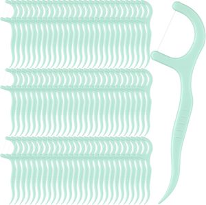Wholesale Mint Flavor Biodegradable Eco Friendly Tooth <b>Sticks</b> <b>Flosser</b> Toothpicks Dental Floss Pick - Product Image 1