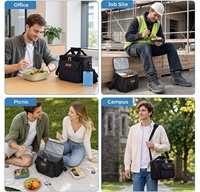 Sac isotherme pour déjeuner personnalisé, étanche, réutilisable, 10L, pour le travail, l'école, boîte à lunch