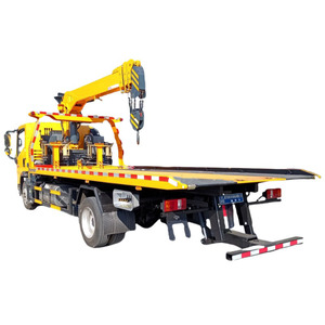 Camión Grúa HOWO de 5 Toneladas para Remolcar de Uno a Dos Camiones de Plataforma Plana, para Rescate de Emergencia, Combustible Diésel, Nuevo, en Venta - Product Image 1