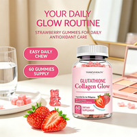 Gummies de collagène ODM non-OGM saveur fruits mélangés, antioxydants, produits de beauté, riches en protéines, faibles en sucre, logo personnalisé, commande en gros