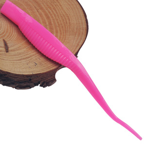 Soft Bait Forktail Worm 12.5cm 10 Pack <b>PVC</b> Artificial Lure For Bass Freshwater Fishing - Product Image 3