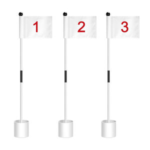 Set de Bandera Portátil para Putting Green de Golf, Bandera Duradera con Número de Hoy para Golf, Pin de Golf Numerado para Ayudas de Entrenamiento de Golf y Deporte - Product Image 1