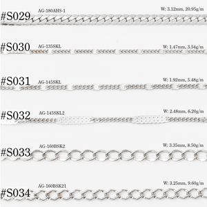 Collier chaîne Swedge en argent 925 fabriqué à la machine Bijoux de mode simples pour dames - Product Image 5