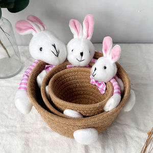 <span class=keywords><strong>Cesta</strong></span> <span class=keywords><strong>de</strong></span> Regalo Hecha a Mano para la Búsqueda <span class=keywords><strong>de</strong></span> Huevos <span class=keywords><strong>de</strong></span> Pascua, <span class=keywords><strong>Cesta</strong></span> <span class=keywords><strong>de</strong></span> Regalo Personalizada, Adornos Navideños para el Hogar, Cestas <span class=keywords><strong>de</strong></span> Almacenamiento Anidadas con Conejito <span class=keywords><strong>de</strong></span> Pascua - Product Image 3