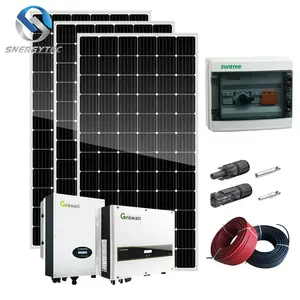 Популярный продукт 5 кВт солнечная энергетическая система на сетчатой панели комплект для личного домашнего использования