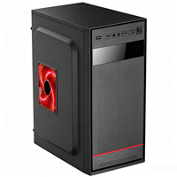 Boîtier PC Gaming Populaire Mid-Tower MicroATX 7 Emplacements PCI 2 Baies HDD 2 Baies SSD Positions Multi-Ventilateurs Coque Hôte de Bureau DIY