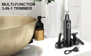 Épilateur 3 en 1 pour hommes Tondeuse à l'aine et à la balle pubienne imperméable pour hommes avec peigne réglable (noir) - Product Image 4