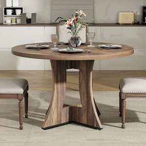 Cross-border <b>extendable</b> <b>wooden</b> round <b>dining</b> <b>table</b>, customizable home kitchen minimalist style multi-functional <b>dining</b> <b>table</b> and - Product Image 1