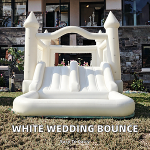 บ้านลมสีขาวสำหรับงานแต่งงาน ยี่ห้อ YARD พร้อมสไลเดอร์ บ่อบอล พกพาสะดวก ผลิตจาก PVC รองรับน้ำหนักได้สูงสุด 550 คน ใช้ได้ทั้งในร่มและกลางแจ้ง เหมาะสำหรับงานปาร์ตี้และกิจกรรมต่างๆ - Product Image 2