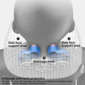 Prodotti di tendenza impastare cuscino massaggiatore per collo a forma di U vibrante elettrico per auto da viaggio - Product Image 4