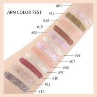 Maquillage en marque privée, illuminateur waterproof, fard à paupières, logo personnalisé, vente en gros, fard à paupières liquide pailleté végétalien