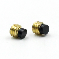 Vis de réglage hexagonales personnalisées M2 M3 M4 M5 M6 en laiton avec embout en nylon noir