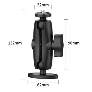 Support de tête sphérique 360° universel pour caméra d'action, caméra de surveillance, moniteur extérieur, pour arbre, bois, mur, stable, polyvalent, réglable 1/4 - Product Image 1