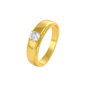 Latest 18K Gold Plated Wedding <b>Ring</b> <b>Set</b> Bulk Wholesale Includes Diamond and Brass <b>Rings</b> for <b>Women</b> for Engagement - Product Image 4