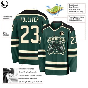 BETHERIVAL 2024 New Customization High Quality Hockey Ice Uniform Embroidery Reversible Tackle Twill Hockey Jersey - Product Image 3