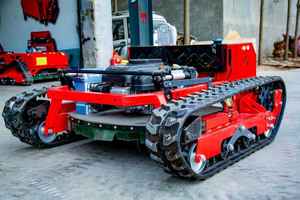 Tagliaerba telecomandato cingolato <span class=keywords><strong>di</strong></span> piccole dimensioni e alta potenza per la rimozione delle erbacce in frutteti, foreste e pendenze agricole - Product Image 3