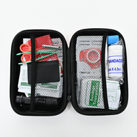 Trousse de premiers secours portable personnalisable avec logo, en tissu Oxford rouge, pour la maison, les urgences, les voyages, le camping et la randonnée