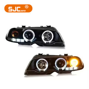 SJC para <span class=keywords><strong>BMW</strong></span> Serie 3 <span class=keywords><strong>E46</strong></span> Conjunto <span class=keywords><strong>de</strong></span> <span class=keywords><strong>Faros</strong></span> Delanteros 1998-2006 Lámpara Modificada Ojo <span class=keywords><strong>de</strong></span> Ángel Luz Frontal LED Accesorios para Coche - Product Image 1