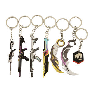 Porte-clé<span class=keywords><strong>s</strong></span> Valorant AK Gun Jeux informatiques Métallique Ornement pour enfants Jouets pour garçons - Product Image 1