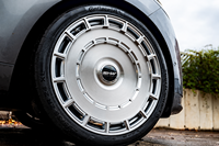 Jantes forgées SHW Premium Noir Brillant Plein Faisceau Aero Disc pour voitures de rue personnalisées et modèles de berlines de luxe