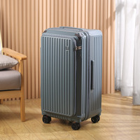 Valise élégante de luxe en polycarbonate rigide avec poche avant, chargement USB, antivol, 20 pouces, chariot d'affaires, design simple, motif dessin animé, TSA