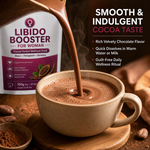 Libido Booster Para Mujeres Bebida De Cacao <span class=keywords><strong>En</strong></span> <span class=keywords><strong>Polvo</strong></span> <span class=keywords><strong>Maca</strong></span> Fenogreco Damiana OEM ODM Marca Privada Vitalidad Bienestar 100g - Product Image 2