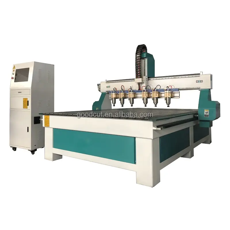 Furniture Making Machinery Multi Heads 3d Woodworking Carving Machine 4 Axis CNC Router