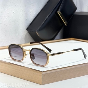 JD <span class=keywords><strong>JEAN</strong></span> 43-25-145 Gafas de Sol de Alta Calidad para Hombre y Mujer, Diseño Clásico Punk de Lujo, Acetato y Titanio, UV400, con Caja - Product Image 4